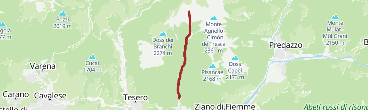 Route map: Rio Bianco G